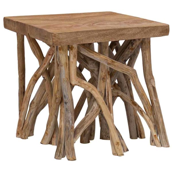 Soffbord 40x40x40 cm blandat återvunnet trä