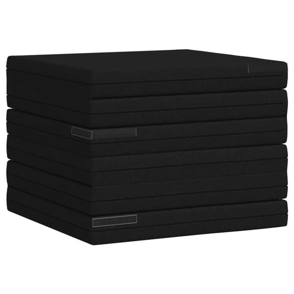 Fällbar Soffbed 140 x 67 x 45 cm Svart