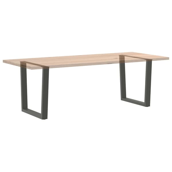 Matbordsben V-formade 2 st antracit 90x(72-73,3) cm stål
