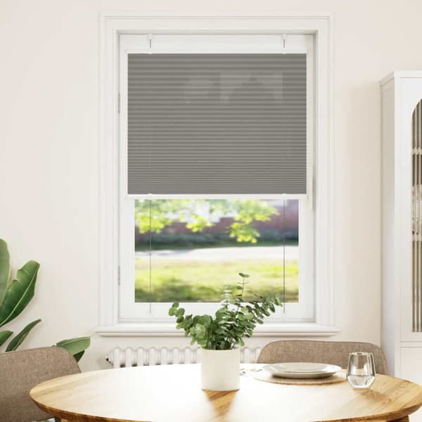 Plisserad persienn antracit 70x150cm tyg bredd 69,4cm polyester