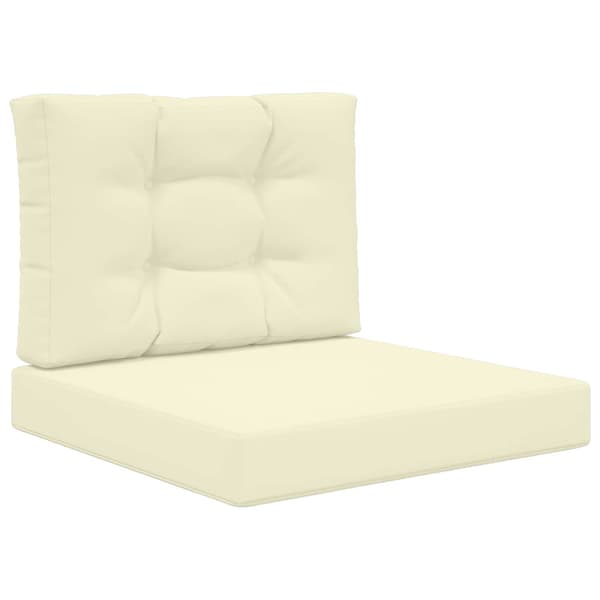 Utomhus Soffa Kudde 2 pcs Kräm Polyester
