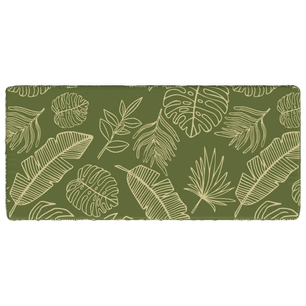 2-delade Bänk Kuddar VUGHT 2 st 100% Polyester Bladdesign