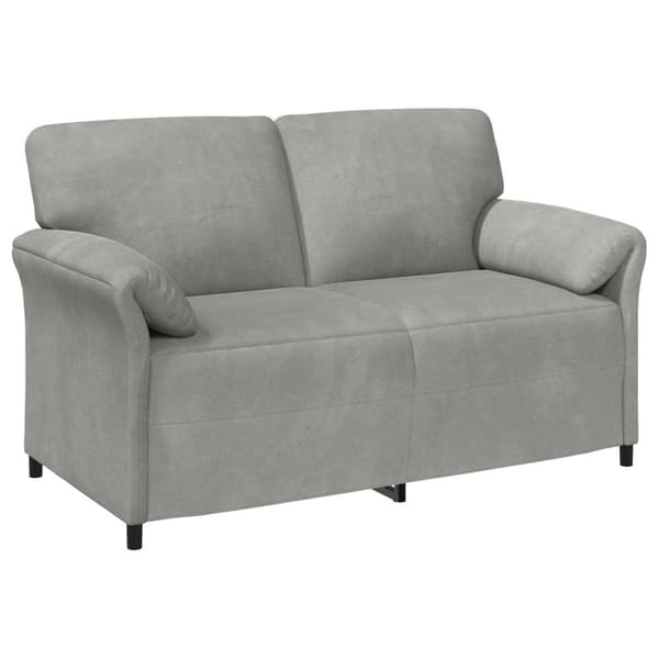 2-sits soffa Ljusgrå 158 x 83 x 95 cm Sammet