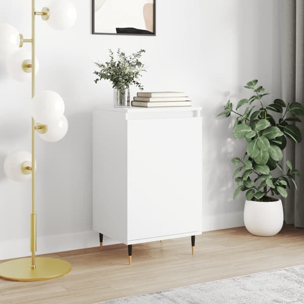 Byrå vit 40x35x70 cm konstruerat trä