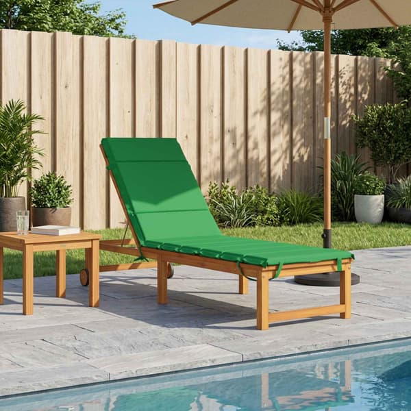 Solstol Kudde GEMERT 100% Polyester Grön 200 x 50 x 3 cm