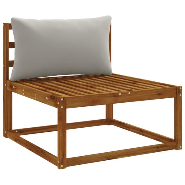 1-delad ryggkudde PUTTEN 100% Polyester Grå 80 x 40 x 15 cm