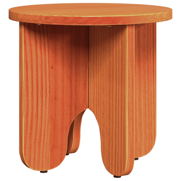 Kaffeebord 2 pcs Vaxbrun Massivt tallträ