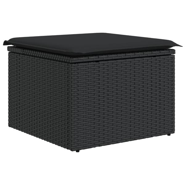 Trädgårdsoffset 9 pcs Svart konstrotting
