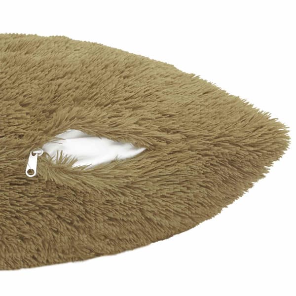 Kudde med kudde HEERLEN 2 st Ljusgrå PV Fleece