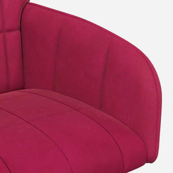 Matstolar 4 pcs Sammet Vinröd 57 x 50 x 85 cm