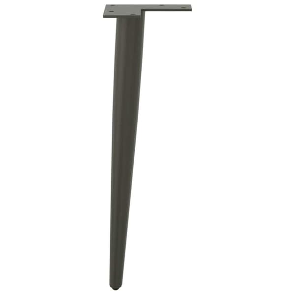 Soffbordsben koniska 4 st antracit 42-43 cm stål