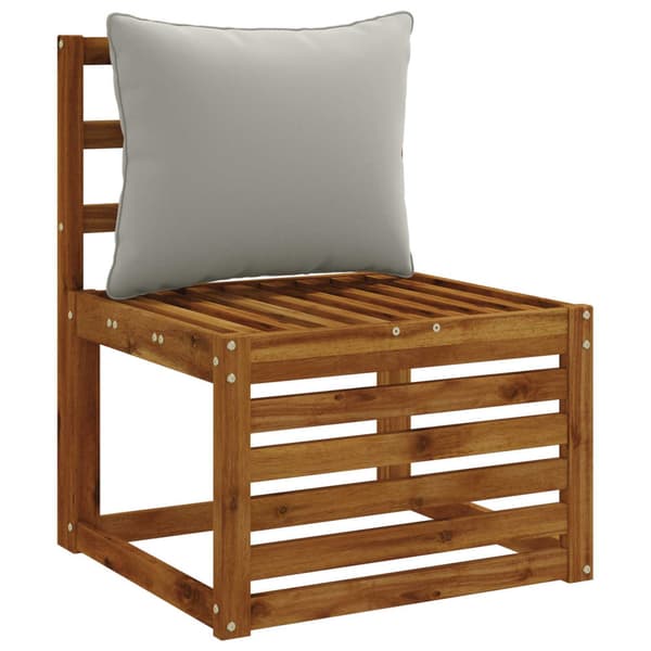 1-delad ryggkudde PUTTEN 100% Polyester Grå 60 x 40 x 15 cm