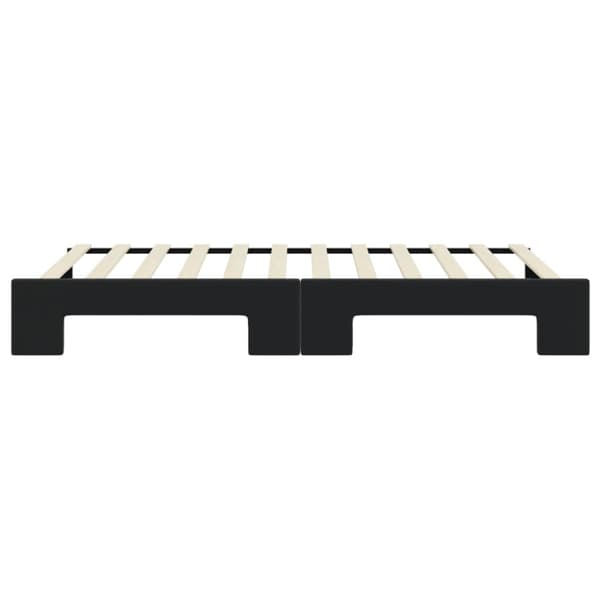Dagbädd utdragbar svart 90x200 cm sammet