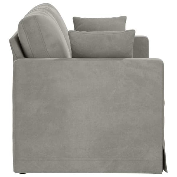 Soffa Ljusgrå 138 x 78 x 80 cm Sammet