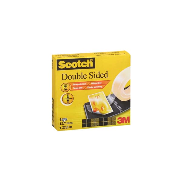 Dubbelhäftande tejp SCOTCH 22,8mx12,7mm
