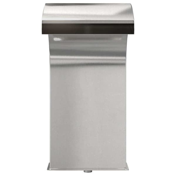Poolfall med LED Rostfritt Stål 304 45 x 30 x 65 cm Silver