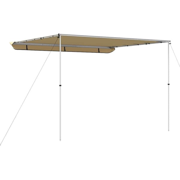 Husvagnsmarkis 3,6x2x2,15 m beige