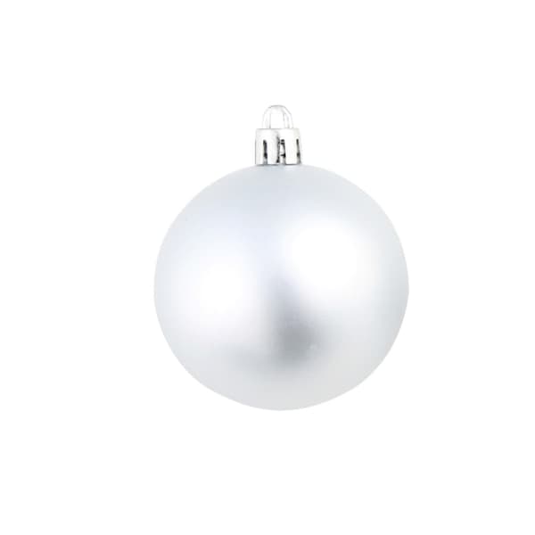 Julgranskulor 100 delar set 3/4/6 cm silver