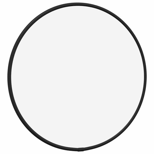 Väggspegel svart Ø 30 cm rund