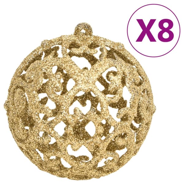 Julgranskulor 111 delar guld polystyren