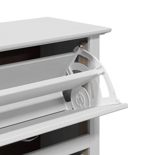 Skohylla BODO vit 80x35x118 cm
