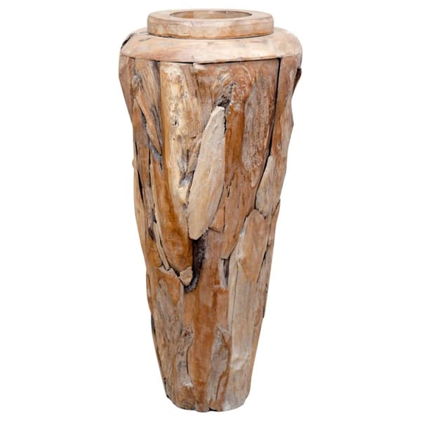 Dekorativ vas 40x80 cm massiv teak