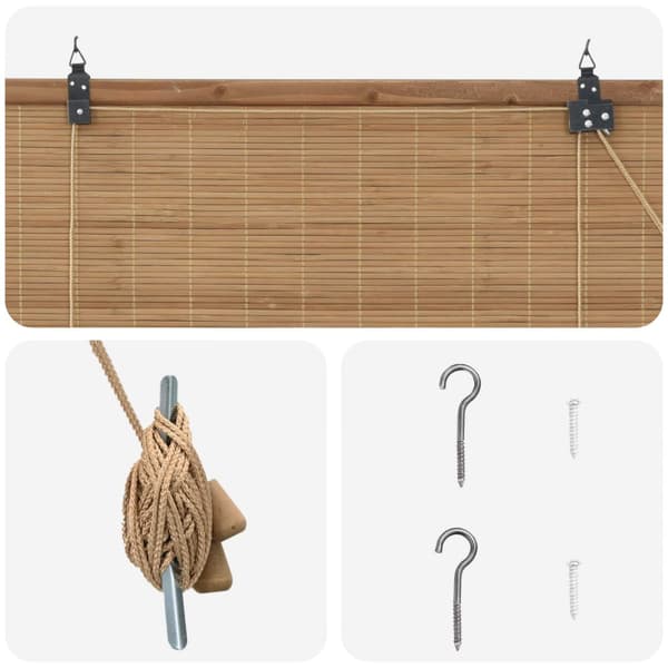 Rullgardin Brun 50 x 160 cm Bambu