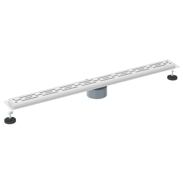 Duschavlopp med glaslock och 360° Sifon Silver 100 cm