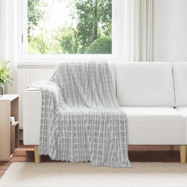 Filtar 6 pcs Grå 150 x 130 cm Fleece