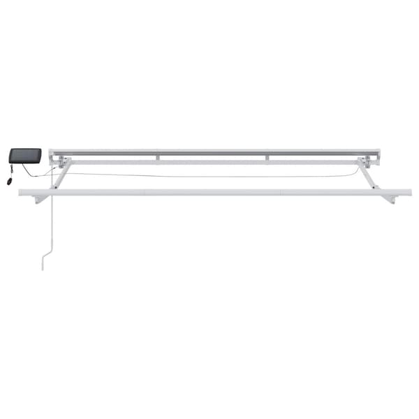 Manuell markisram med LED-lampor Kräm 2,5 x 2 m