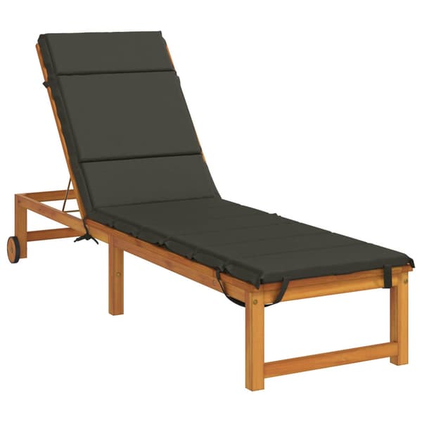Solstol Kudde GEMERT 100% Polyester Antracit 200 x 50 x 3 cm