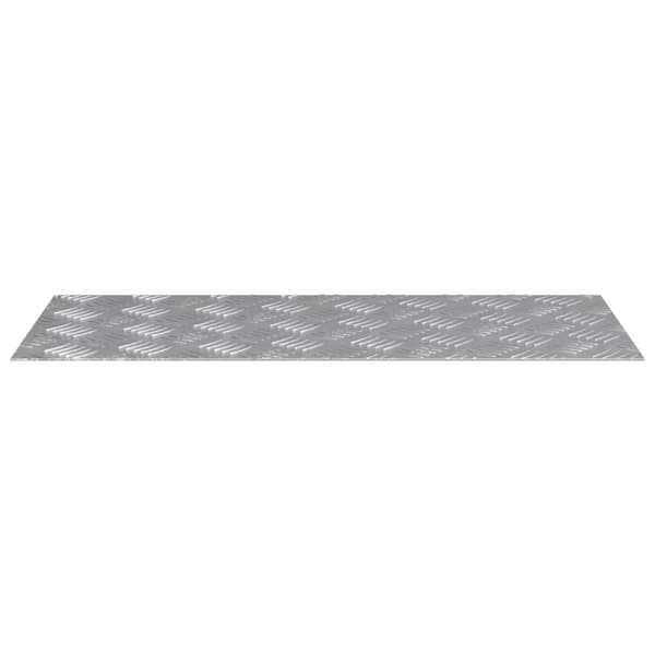 Trappsteg Rektangulär 4 pcs Silver 70 x 30 cm Aluminium