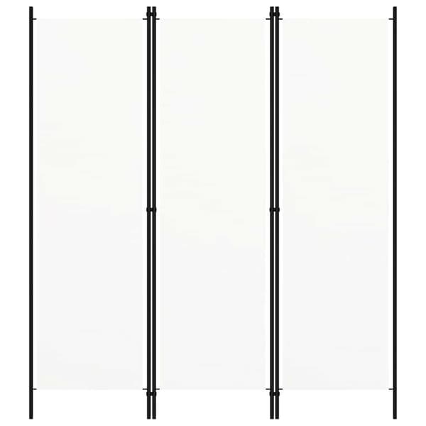 Rumsavdelare 3 paneler vit 150x180 cm