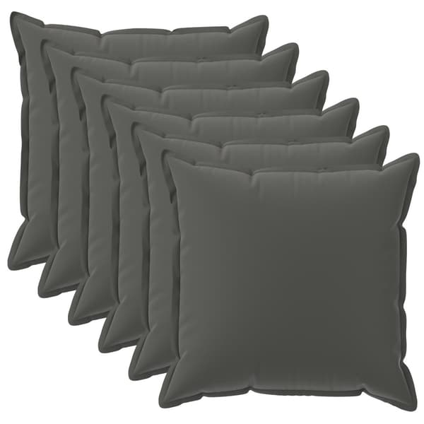 Kuddöverdrag 6 st HOUTEN Antracit 40 x 40 cm Polyester