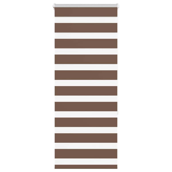 Rullgardin zebra ljusgrå 40x150 cm tyg bredd 35,9 cm polyester
