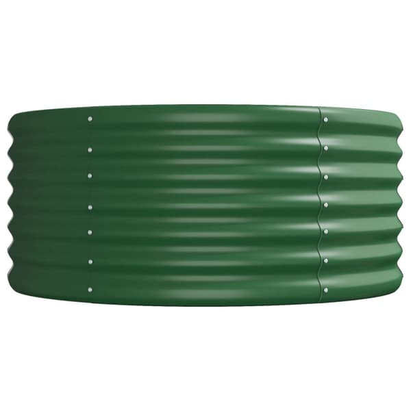 Odlingslåda galvaniserat stål 512x80x36 cm grön