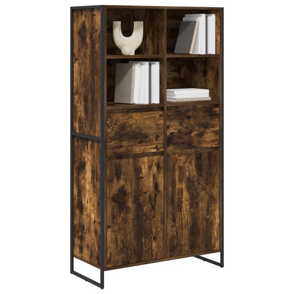 Sideboard 2 pcs Rökek 81 x 36 x 150.5 cm Konstruerat trä