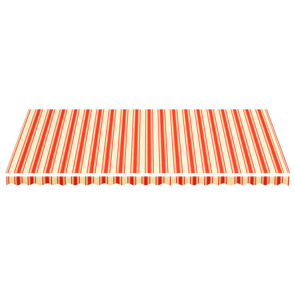 Markisväv gul och orange 6x3,5 m