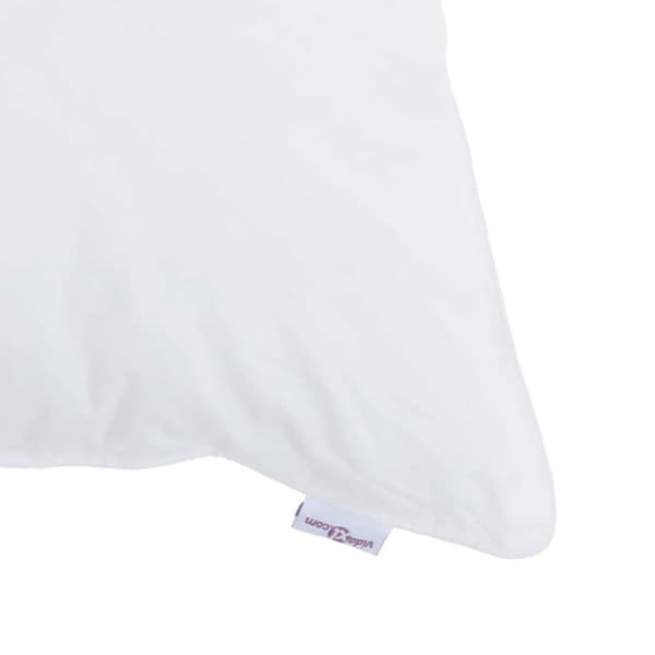 Duntäcke med Kuddar med kudde 3 pcs Vit Mikrofiber
