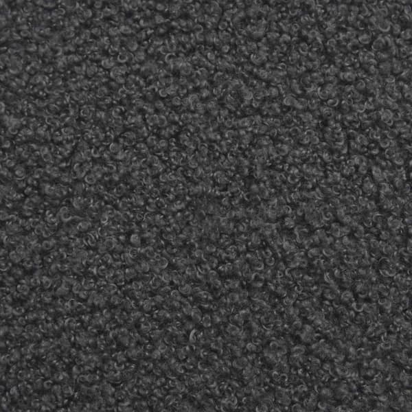 Fotpall Mörkgrå 55 x 35 x 41 cm Bouclé