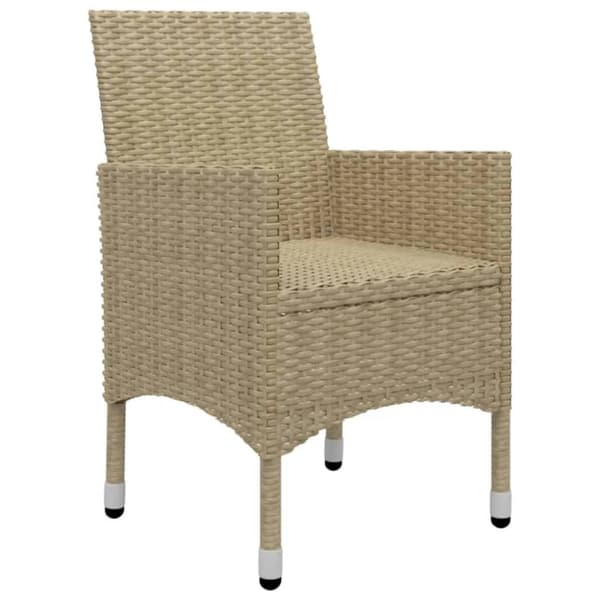Matgrupp för trädgården 5 delar beige