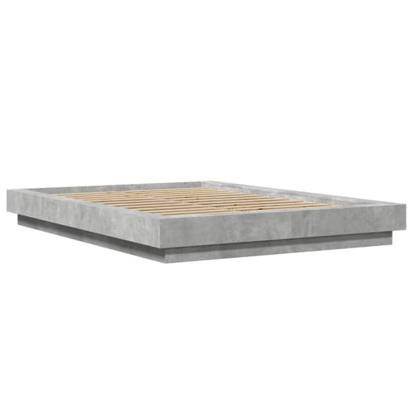 Sängram betonggrå 120x190 cm konstruerat trä