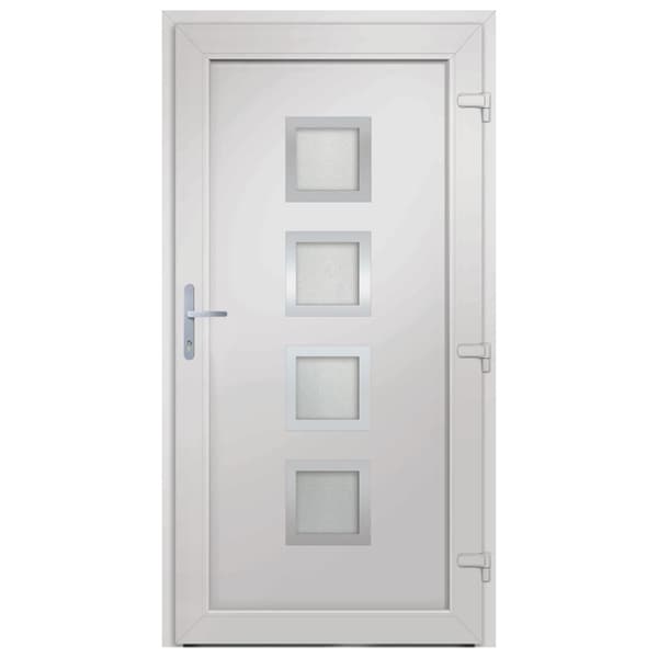 Ytterdörr vit 98x208 cm PVC