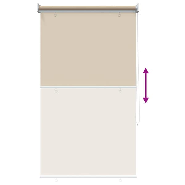 Rullgardin UV-skydd Beige 80 x 230 cm Polyester