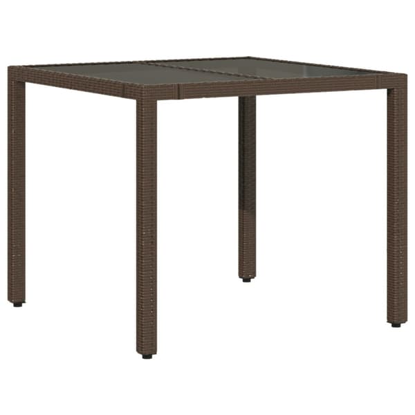 Bistrogrupp med dynor 3 delar brun konstrotting