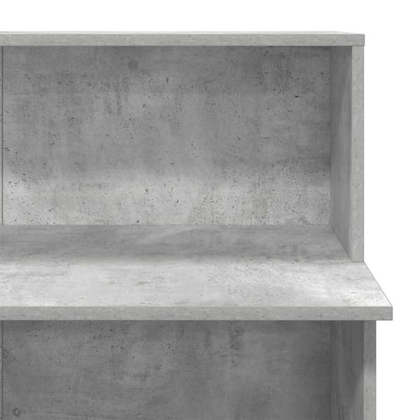 Receptionsdisk betonggrå 100x50x103,5 cm konstruerat trä