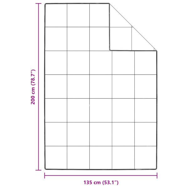 Duntäcke Vit 135 x 200 cm Fjäder