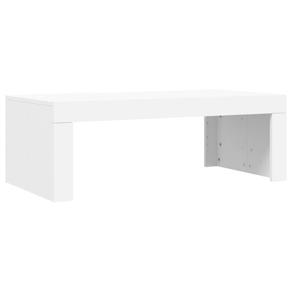 Soffbord vit 102x50x36 cm konstruerat trä