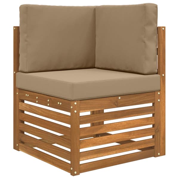 Utomhus Soffa Kudde 3 pcs Taupe Polyester