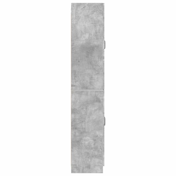 Skåpset 2 pcs Betonggrå Konstruerat trä